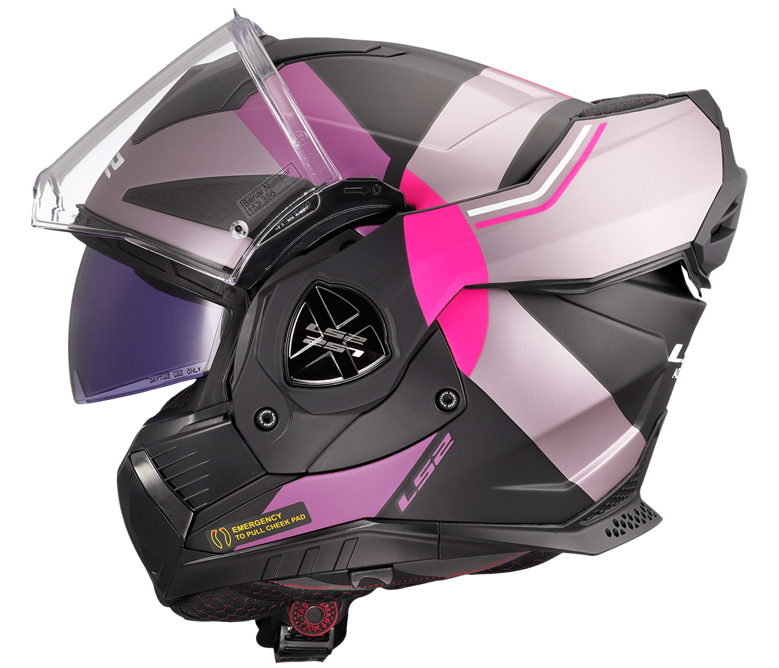 LS2 FF901 Advant X – Casco Moto Reversibile –  Matt Ultra Grey Purple