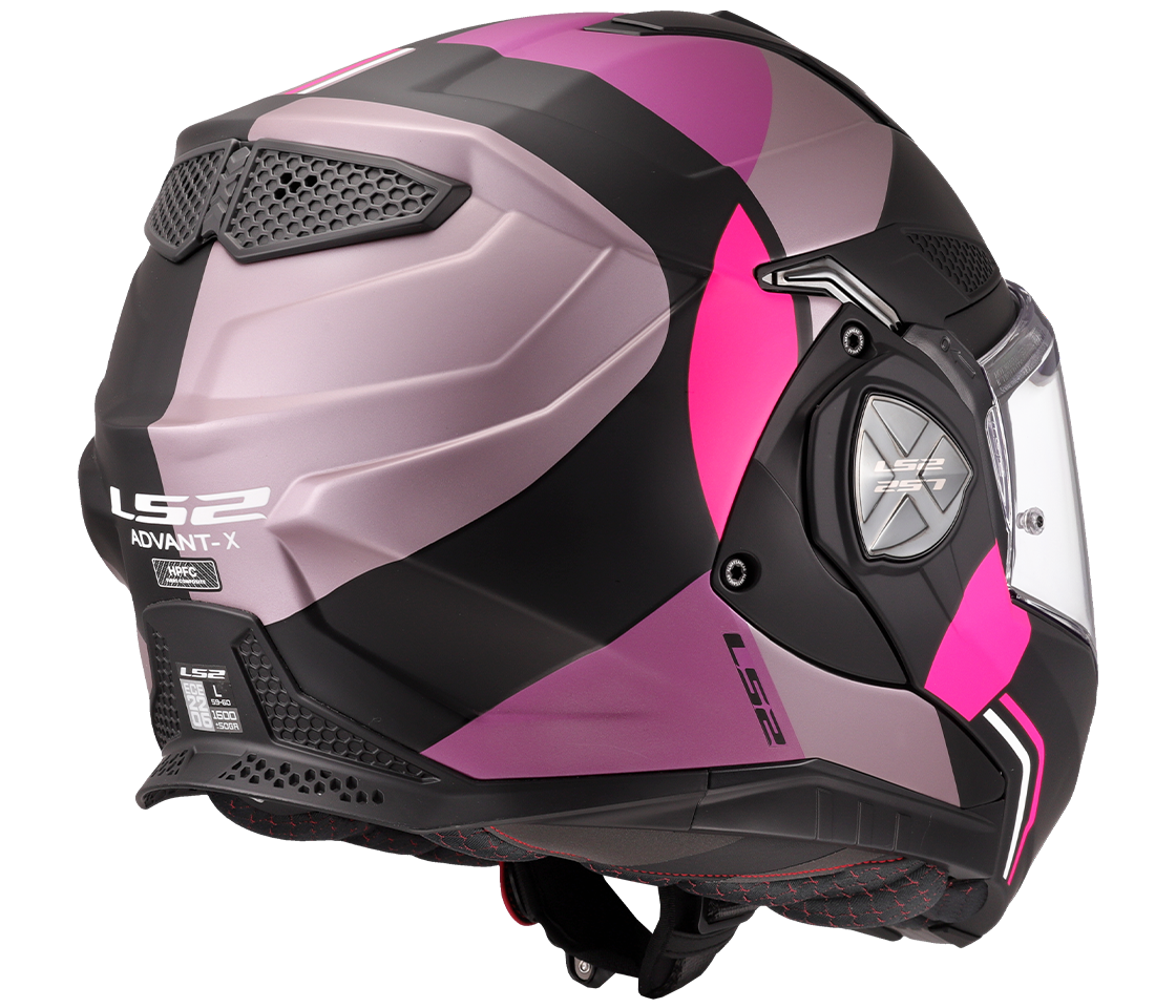 LS2 FF901 Advant X – Casco Moto Reversibile –  Matt Ultra Grey Purple
