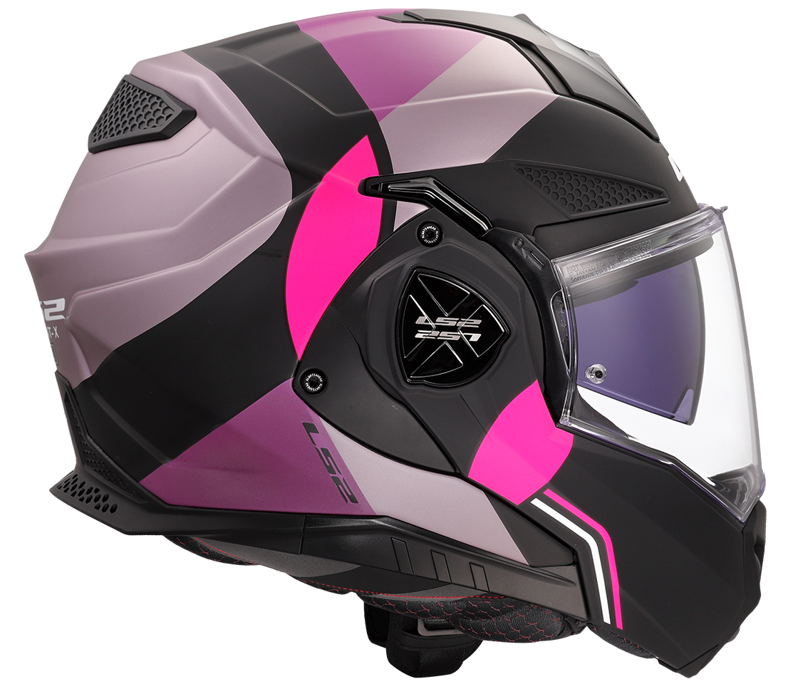 LS2 FF901 Advant X – Casco Moto Reversibile –  Matt Ultra Grey Purple