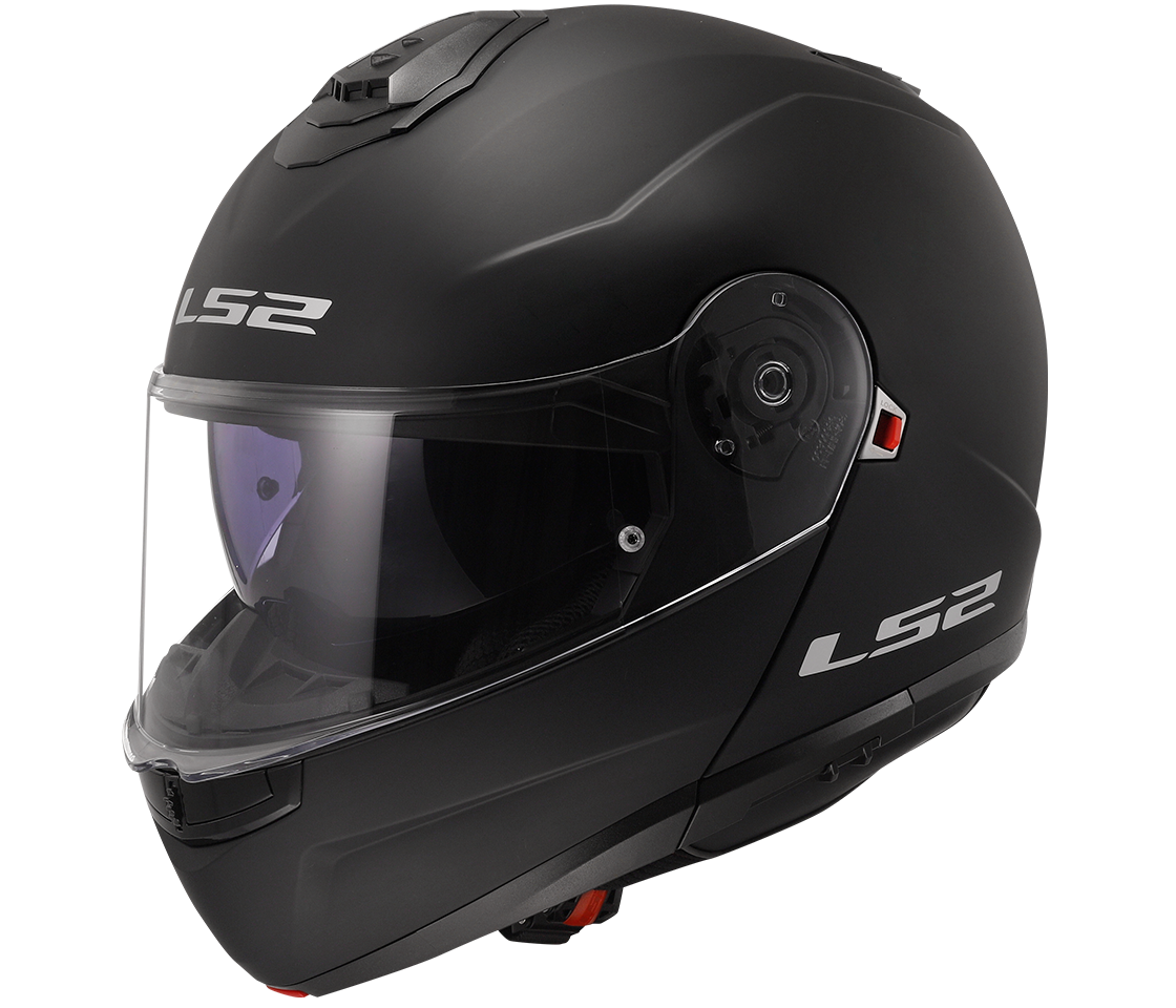 LS2 FF908 Strobe II – Casco Moto Reversibile –  Matt Black (Nero Opaco)