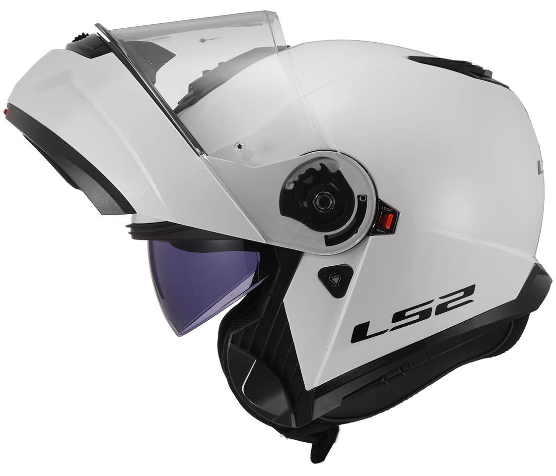 LS2 FF908 Strobe II – Casco Moto Reversibile –  Gloss White (Bianco)