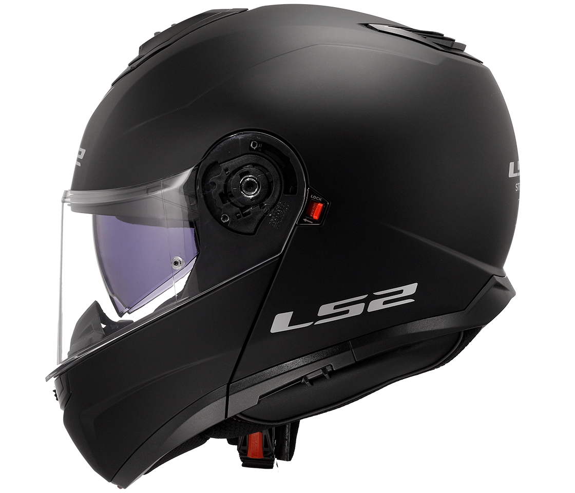 LS2 FF908 Strobe II – Casco Moto Reversibile –  Matt Black (Nero Opaco)
