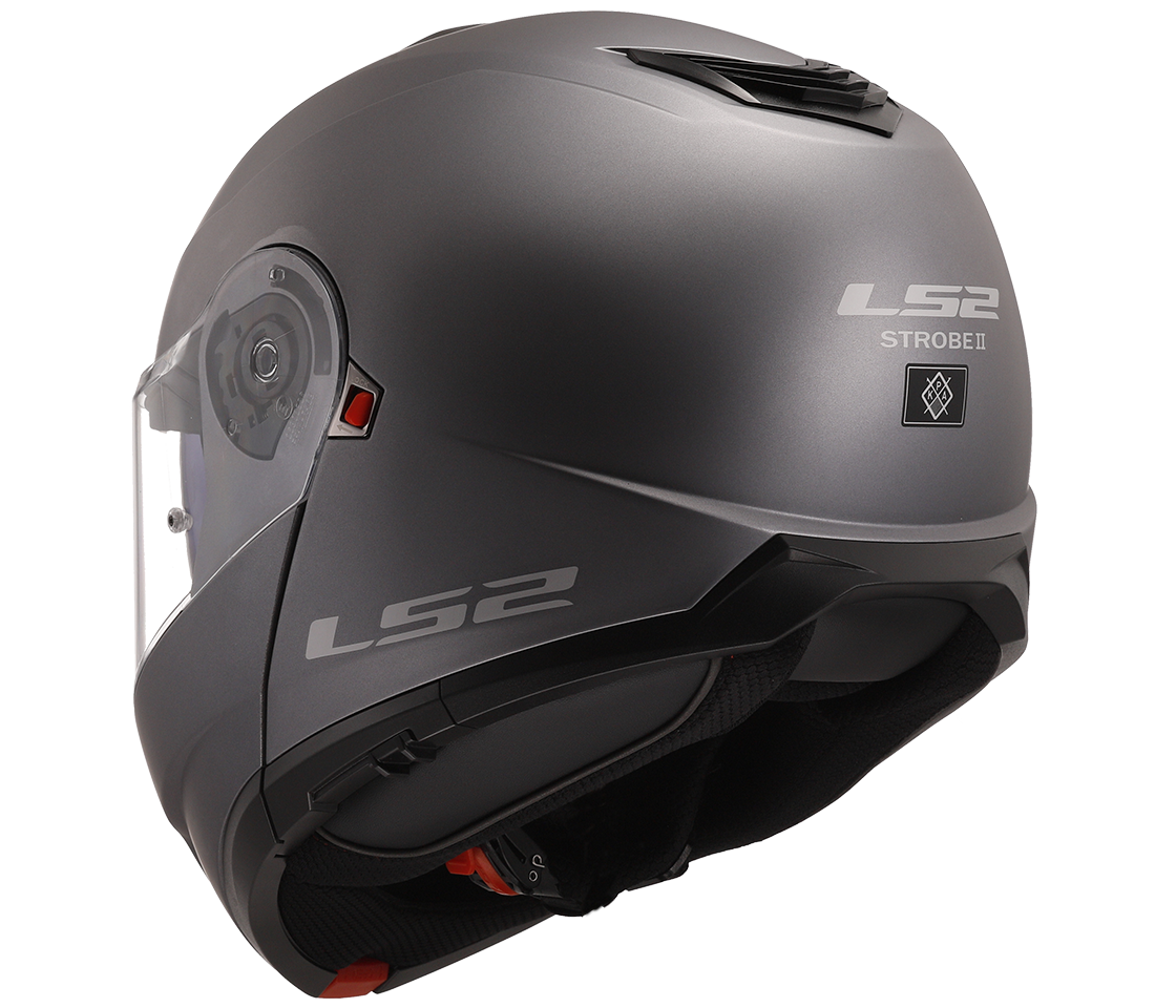 LS2 FF908 Strobe II – Casco Moto Reversibile –  Matt Titanium (Grigio Titanio)