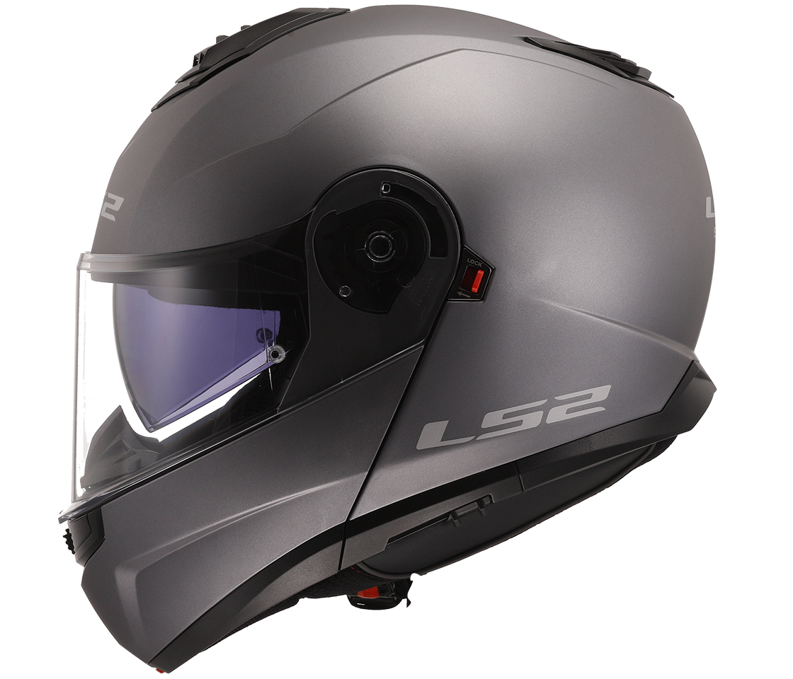 LS2 FF908 Strobe II – Casco Moto Reversibile –  Matt Titanium (Grigio Titanio)
