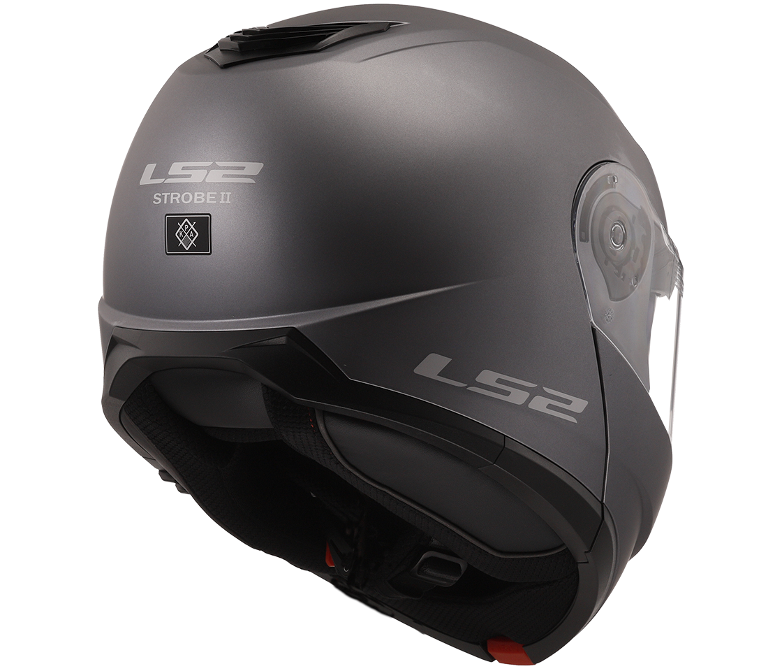 LS2 FF908 Strobe II – Casco Moto Reversibile –  Matt Titanium (Grigio Titanio)