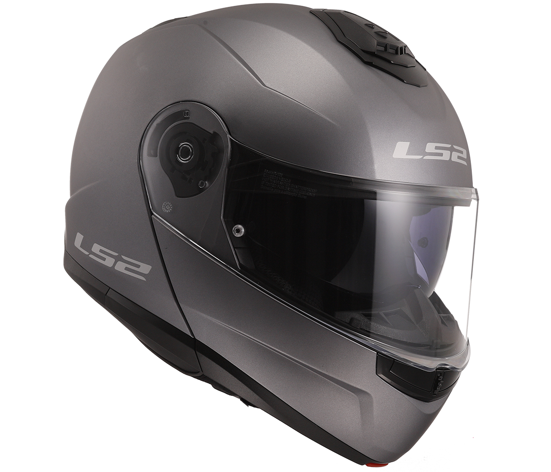LS2 FF908 Strobe II – Casco Moto Reversibile –  Matt Titanium (Grigio Titanio)