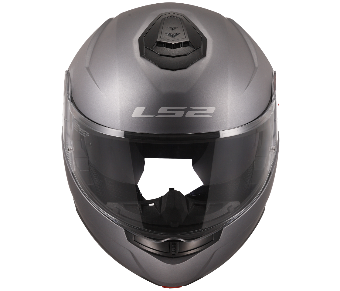 LS2 FF908 Strobe II – Casco Moto Reversibile –  Matt Titanium (Grigio Titanio)