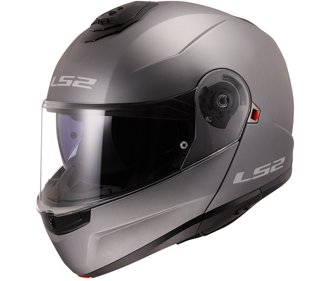 LS2 FF908 Strobe II – Casco Moto Reversibile –  Matt Titanium (Grigio Titanio)