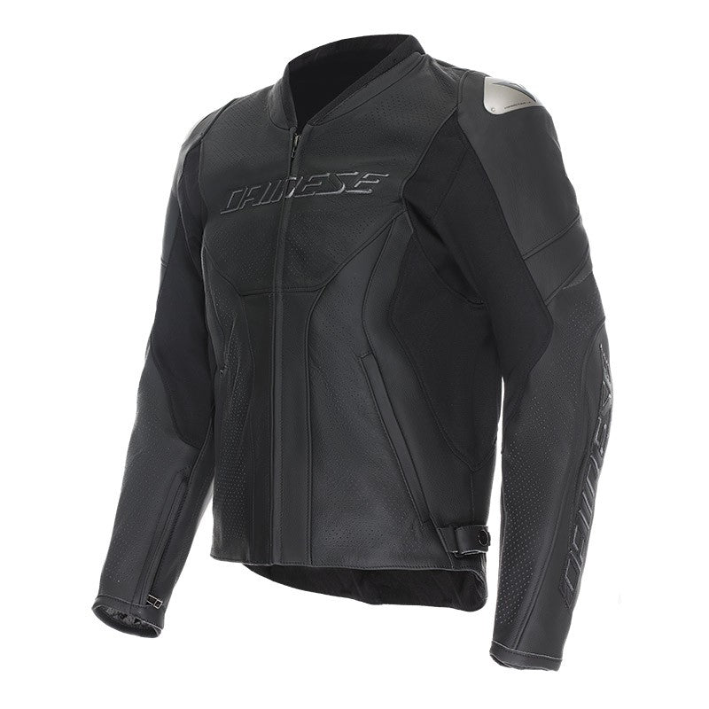 Giacca Moto Estiva in Pelle Perforata Dainese trs Racing 5 S/T Perf. Leather Jacket