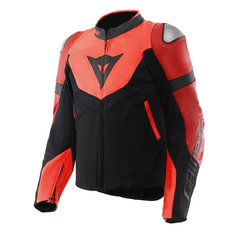 Iperattiva - Giacca Da Moto In Pelle e Tessuto - Uomo