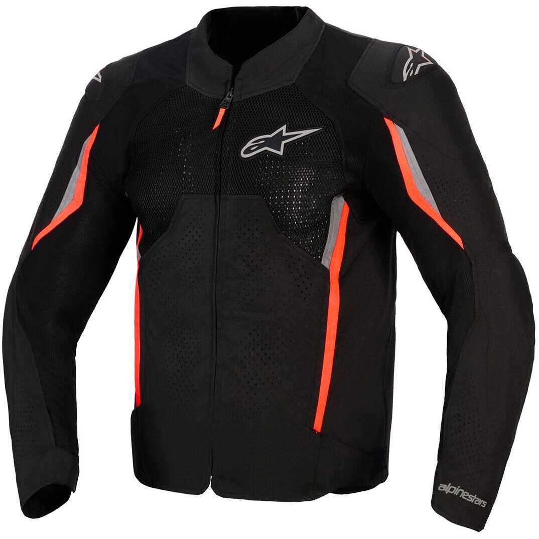 Giacca Moto Alpinestars AST V3 Air Nero Rosso Fluo