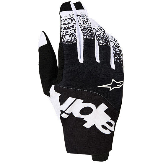 Guanti Moto Cross Alpinestars Techstar Bianco Nero