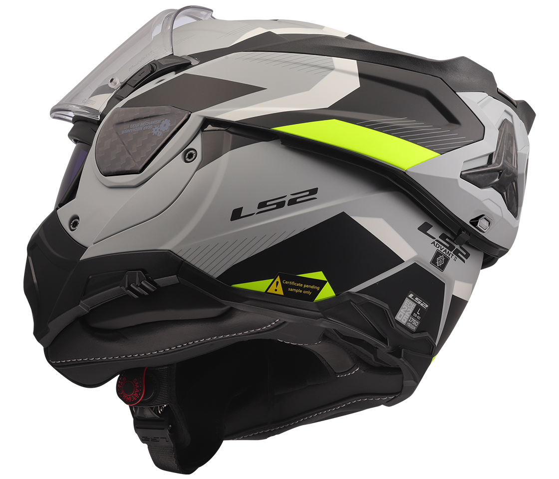 LS2 FF910 Advant II – Casco Moto Convertibile KPA – TRIPLE LIGHT GREY