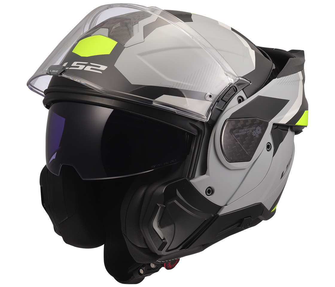 LS2 FF910 Advant II – Casco Moto Convertibile KPA – TRIPLE LIGHT GREY