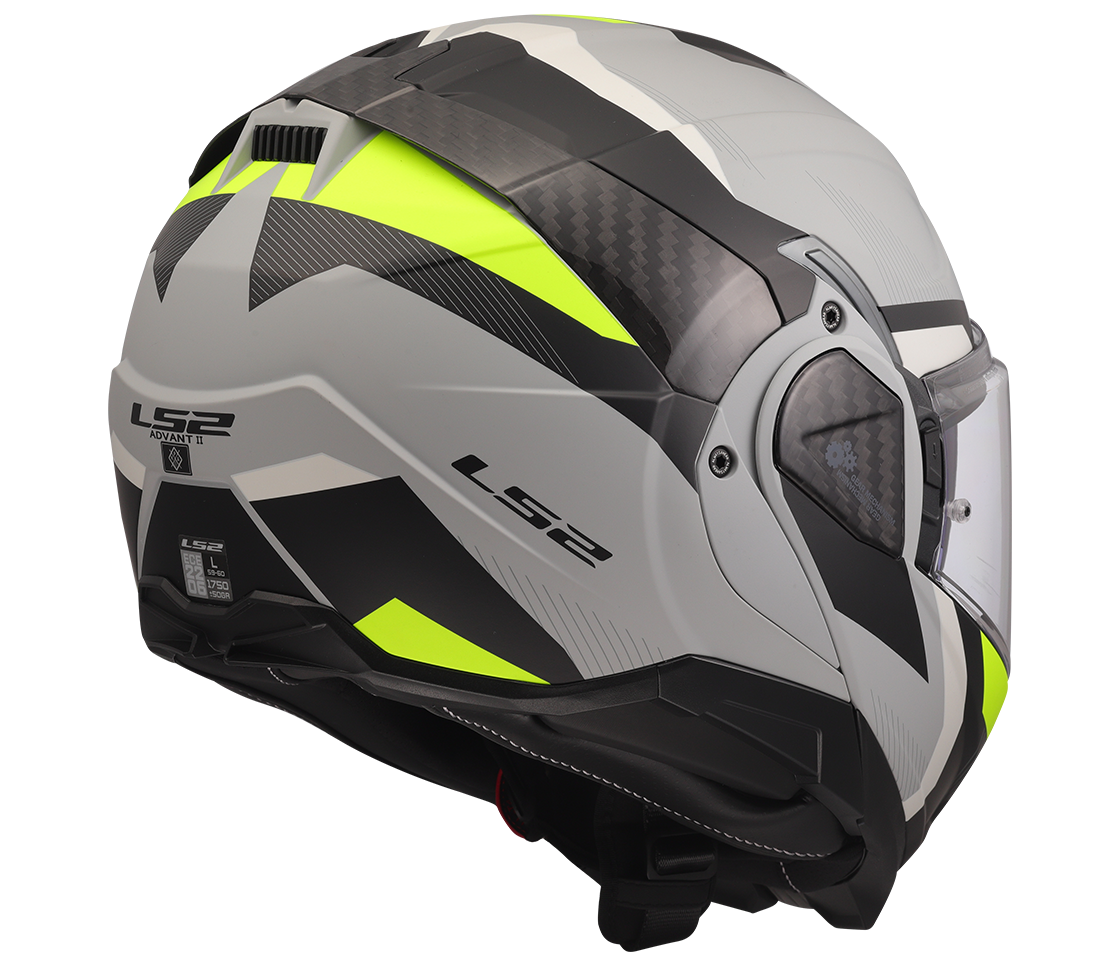 LS2 FF910 Advant II – Casco Moto Convertibile KPA – TRIPLE LIGHT GREY