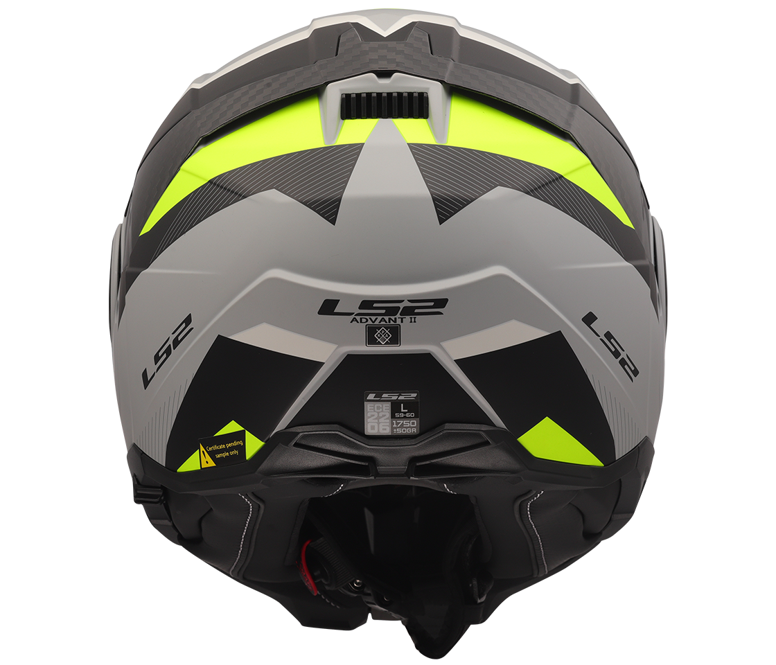 LS2 FF910 Advant II – Casco Moto Convertibile KPA – TRIPLE LIGHT GREY