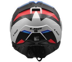 LS2 FF910 Advant II – Casco Moto Convertibile KPA – White Blue Red