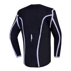 Maglia Cross Bambino Alpinestars FLUID APEX V2 Nero Silver