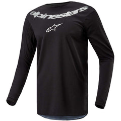 Maglia Motocross Alpinestars Fluid Graphite Argento Nero