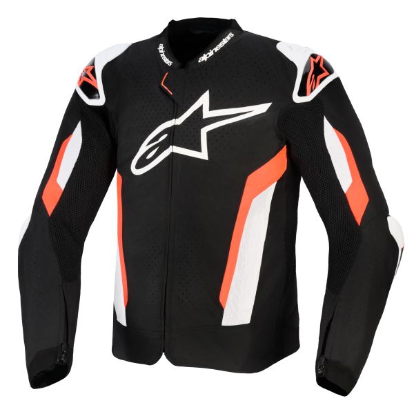 Giacca Moto Racing Estiva  Alpinestars T-GP Air Nero Rosso Fluo