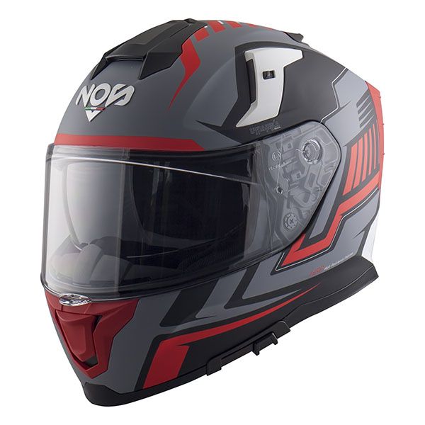 Nos - Casco NS-10 Full Face - Sonic Red Matt