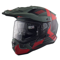 Nos - Casco NS-9 Dual Sport - Omega Red Matt