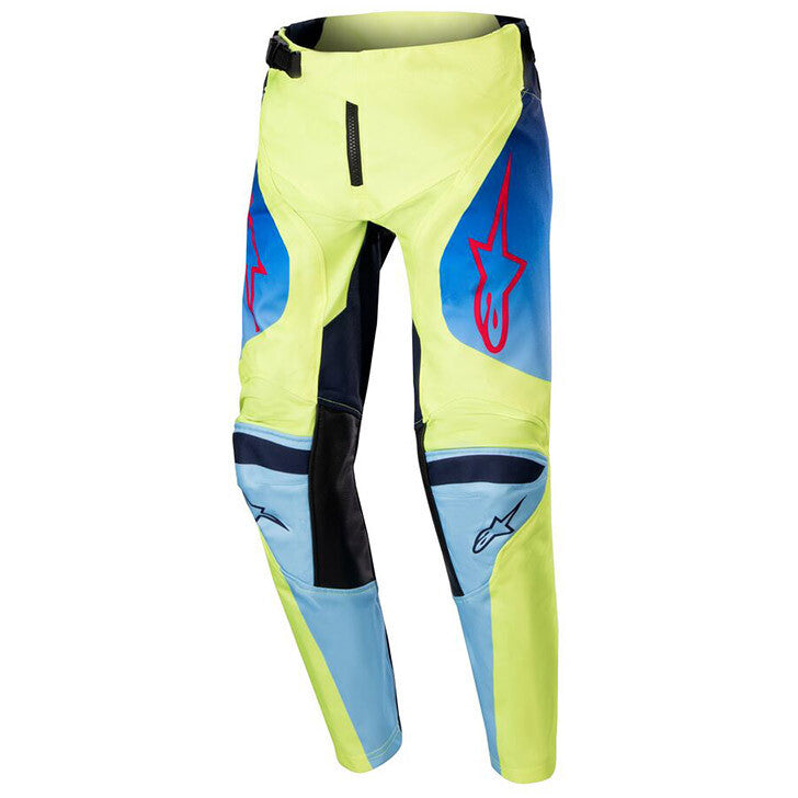 Pantaloni Motocross Bambino Alpinestars Youth Racer Hoen Blu Giallo Fluo